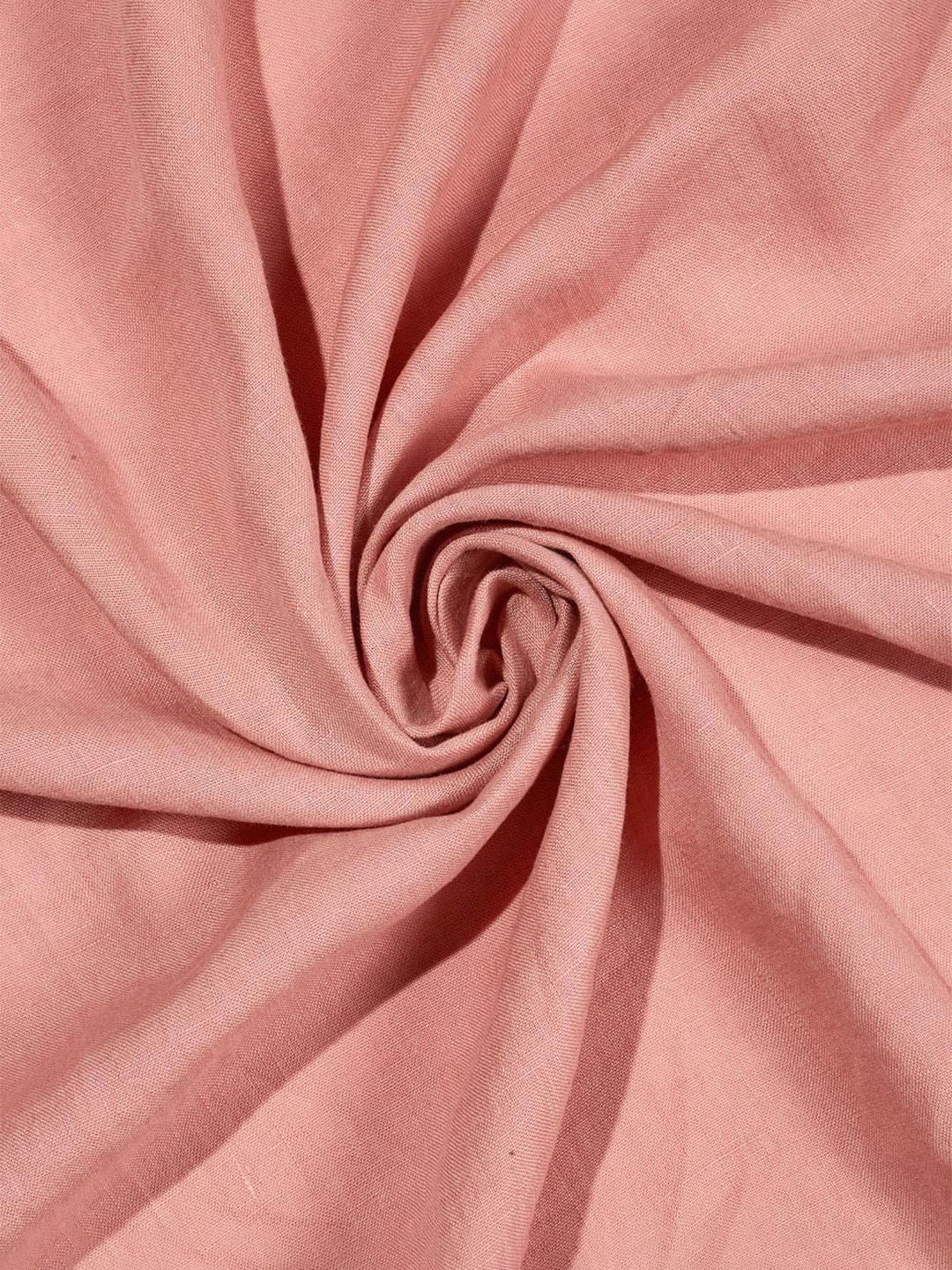 Fabindia Pink Linen 90 TC Double Bed Sheet With Pillow Covers