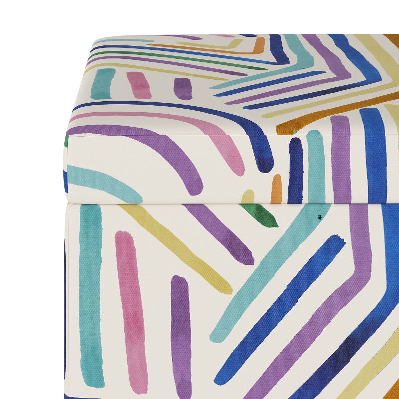 Plano Storage Ottoman Rainbow Strokes Ochre - Project 62™