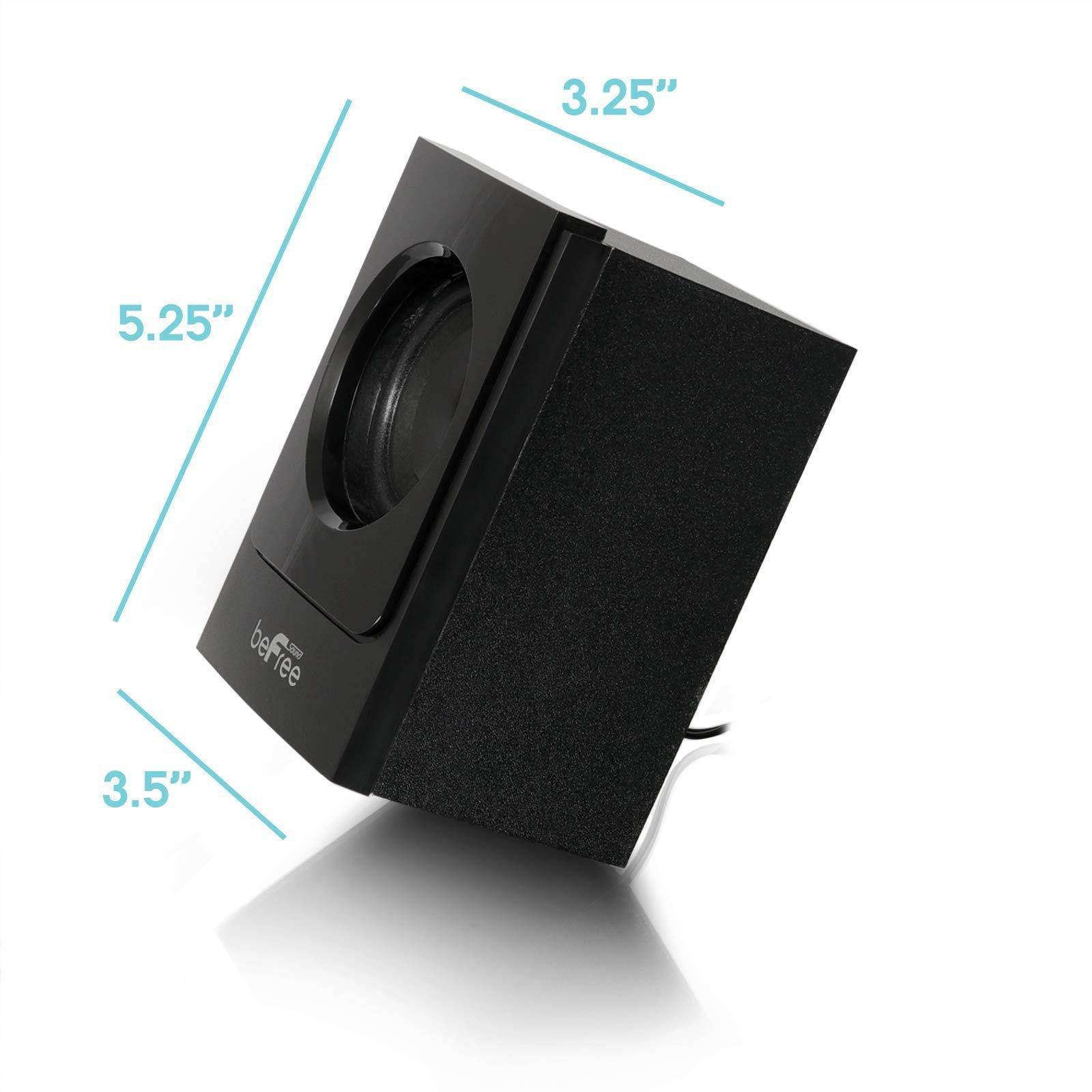 beFree Sound - Powered Wireless Speaker System - Black