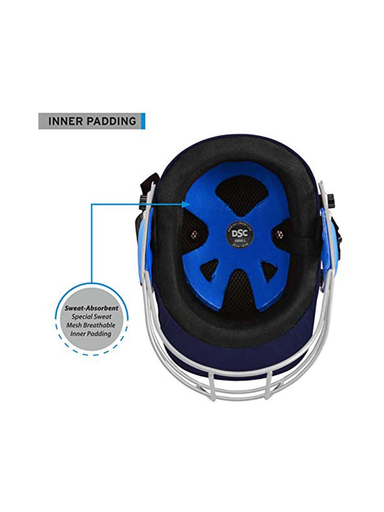 DSC Navy Defender Light Weight Cricket Helmet for Men & Boys (XL)