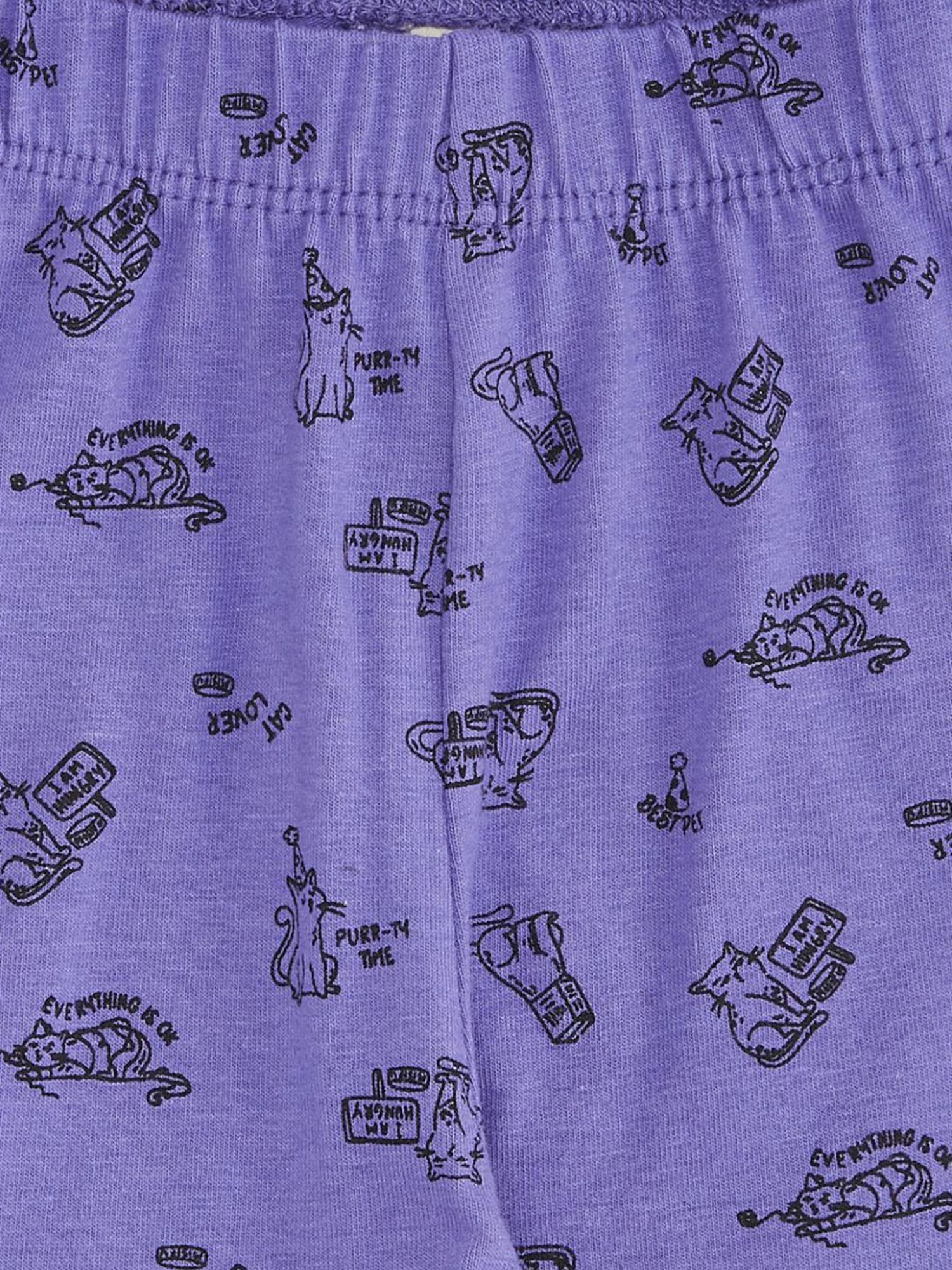 Pantaloons Junior Purple Printed Leggings