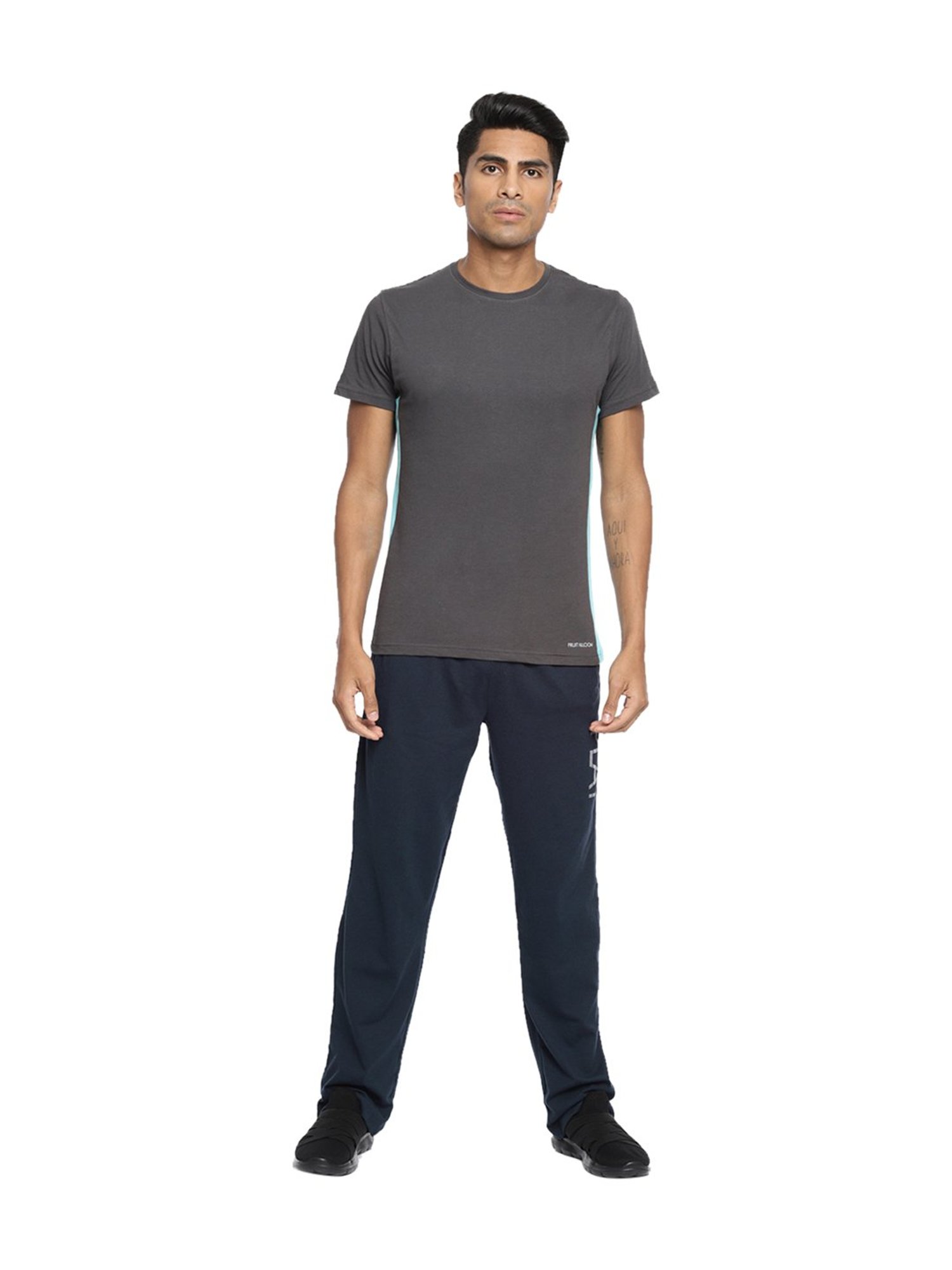 Fruit of the Loom Navy Mid Rise Track Pants