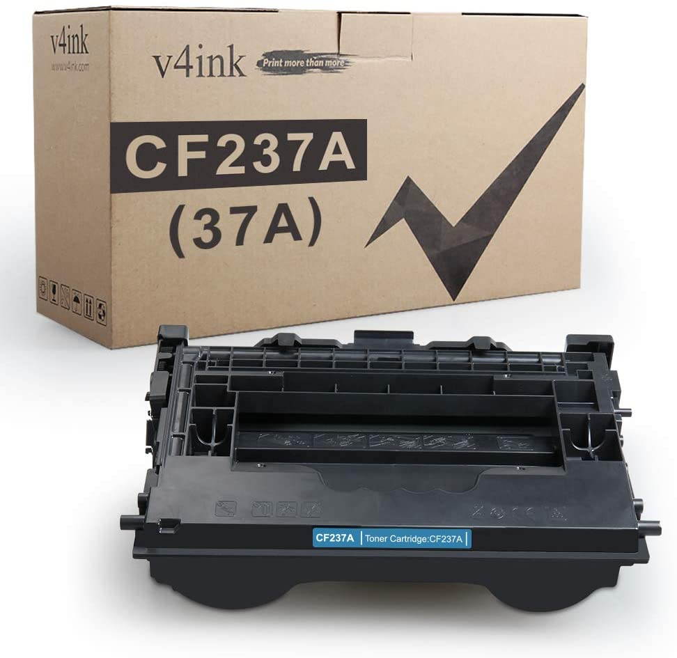 1Pack V4INK Compatible Toner Cartridge Replacement for HP CF237A 37A Toner Black for HP M607n M607dn M608n M608dn M608x M609x M609dh M609dn M631h M631z M631dn M632h M632fht M632z M633fh M633z