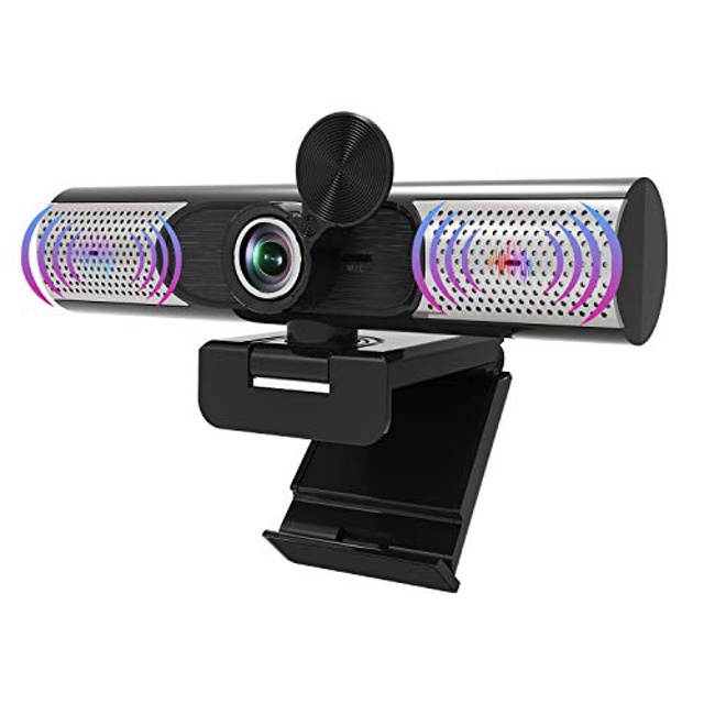 Webcam Camera with Speaker & Microphone,1080P HD Web Camera with Privacy Cover, ?110&not;8 View Computer Camera, Plug and Play USB Webcam, for Conferencing/Video Calling,Streaming/YouTube, Laptop/Desktop