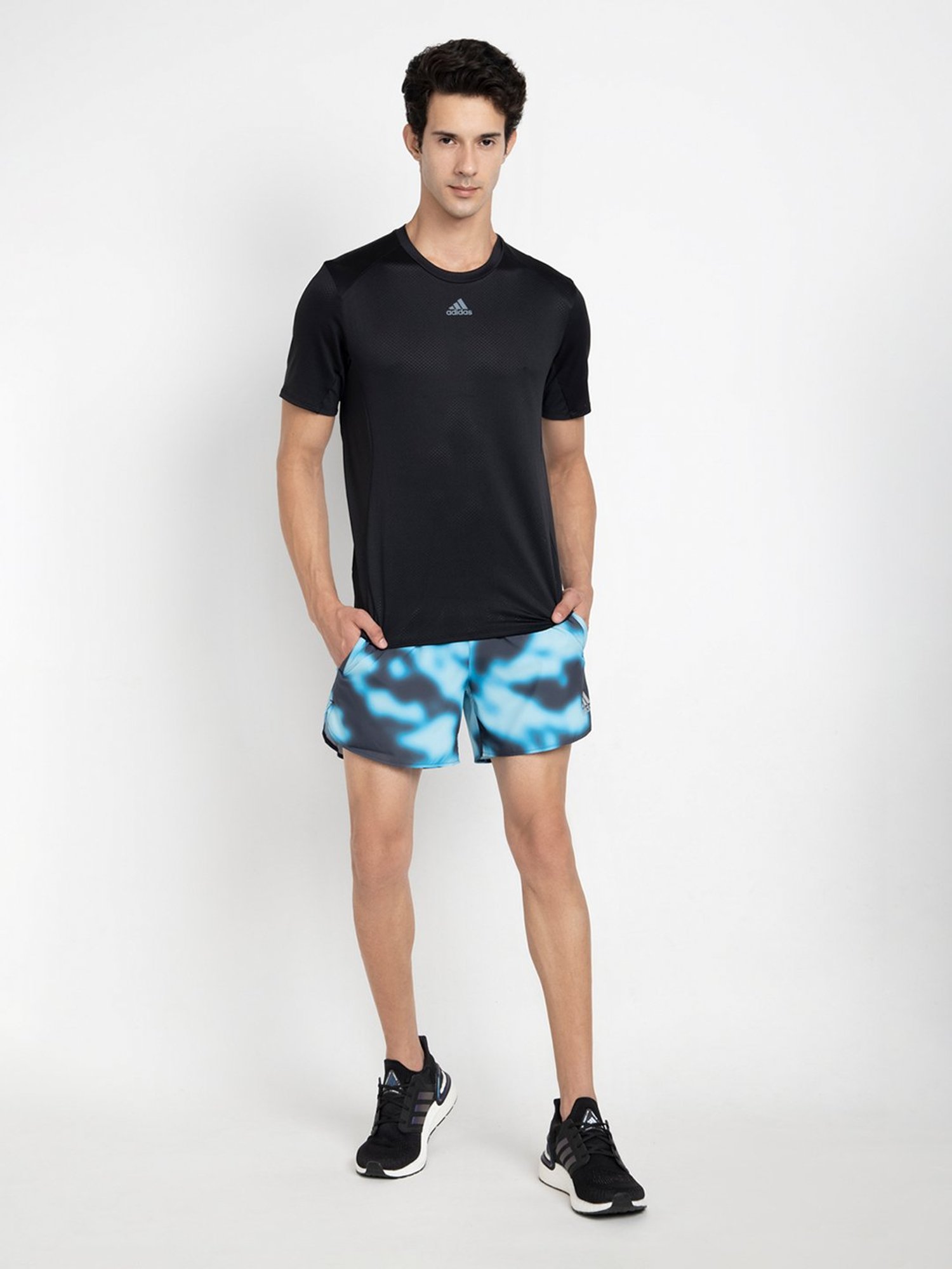 Reebok Black Regular Fit Sports Shorts