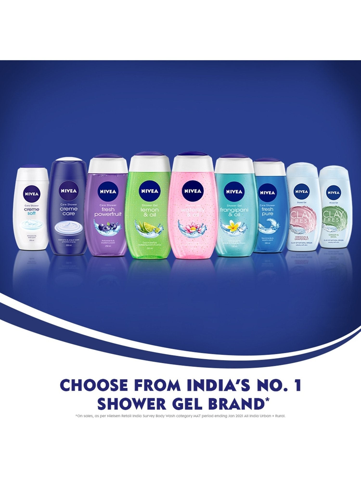 Nivea Fresh Pure Shower Gel & Body Wash - 250 ml