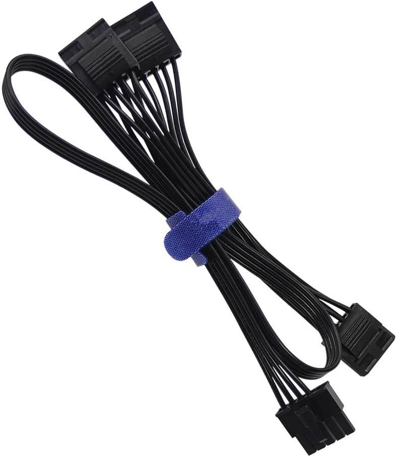5 Pin to 3X 4 Pin Molex Hard Drive HDD Power Adapter Cable Only for Cooler Master Modular PSUs 20-in(50cm)