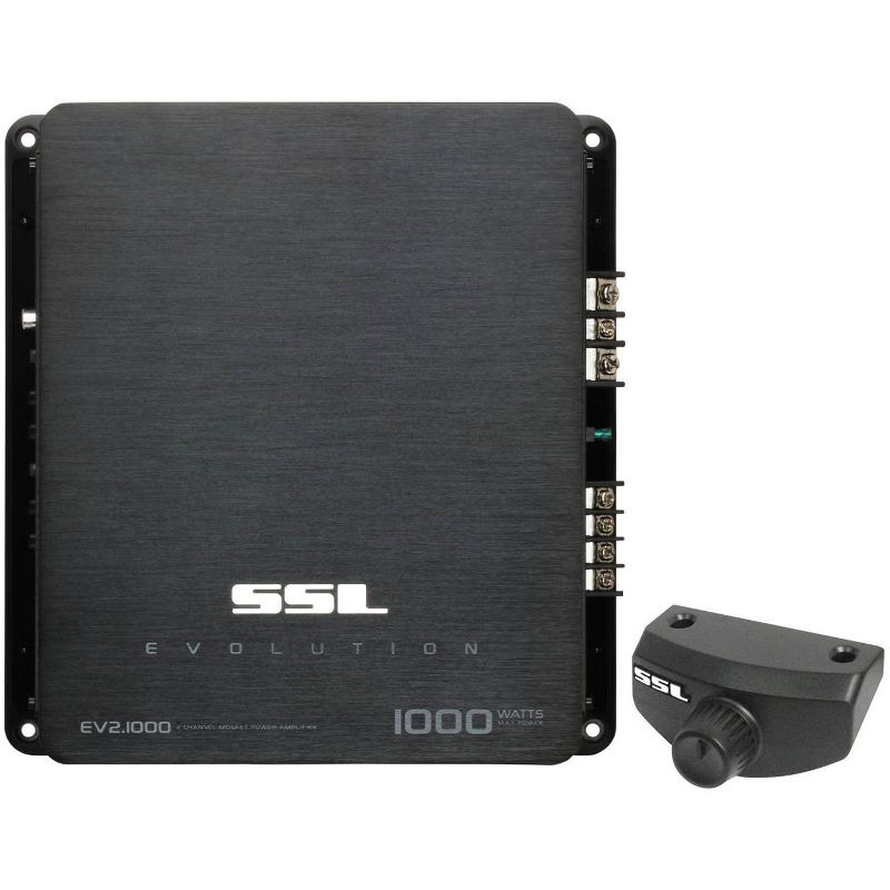 Soundstorm SSL EV2.1000 1000 Watt 2 Channel Full Range Car Amplifier + Bass Knob