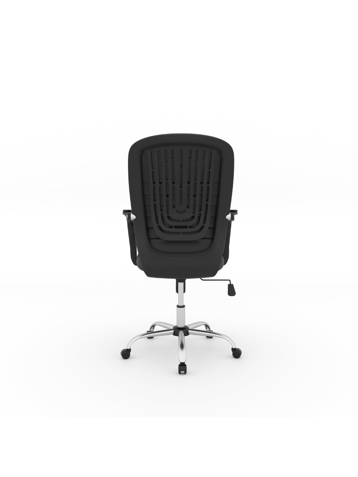 Nilkamal Aries Black Polyurethane Mid Back Office Chair