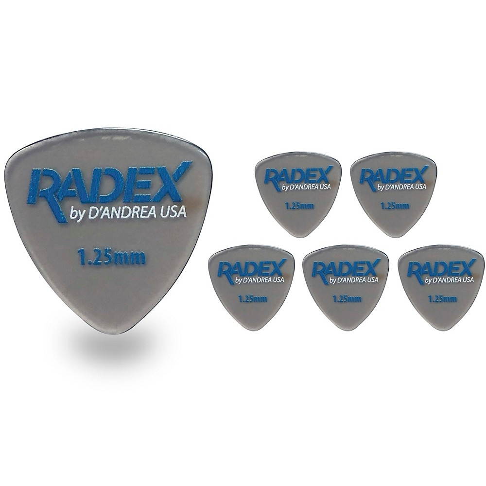 D'Andrea Radex Smoke RDX346 Picks 1.25 mm 6 Pack