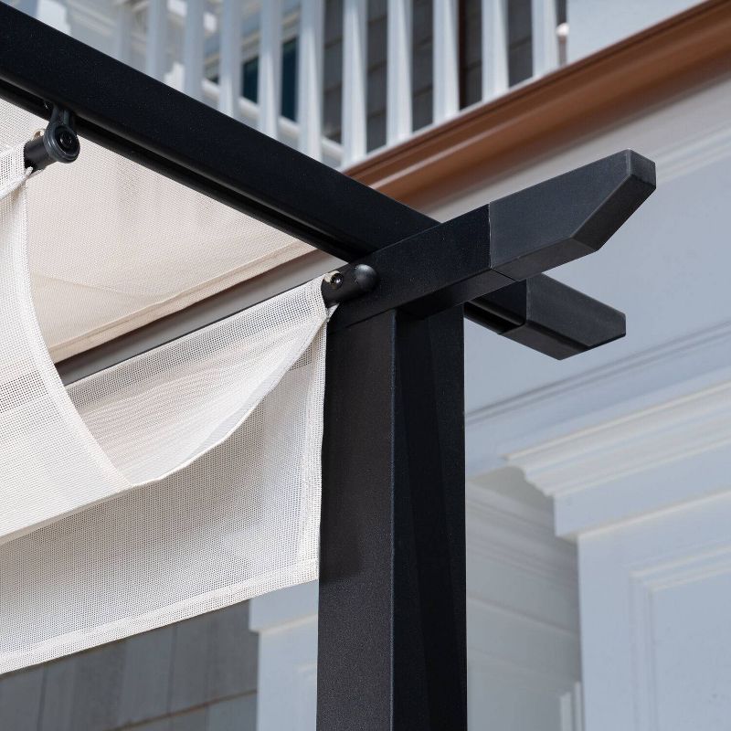 8.5' Elysium Attached Louvered Pergola - Vita