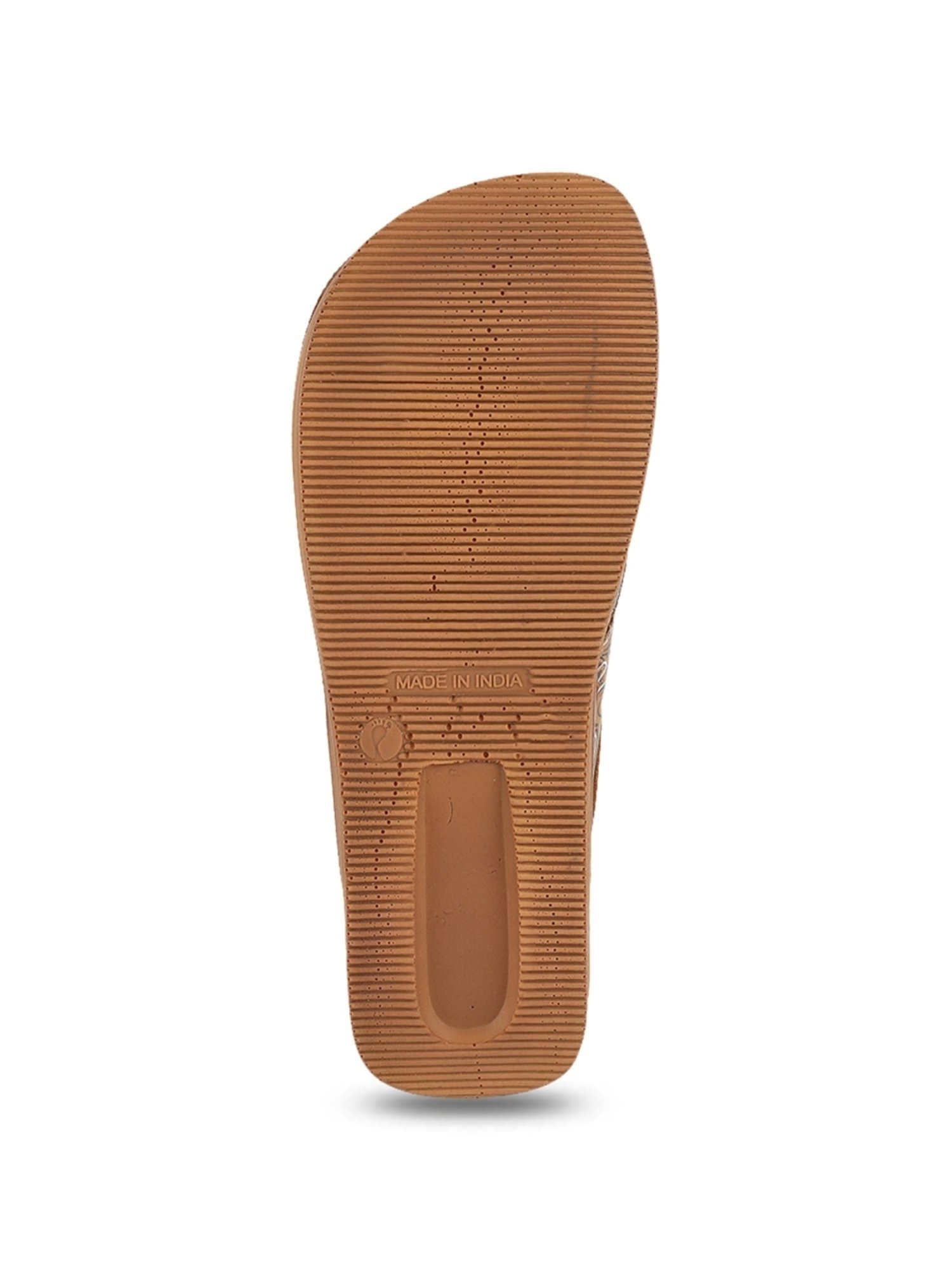 Walkway Women's Tan Wedge Flip Flops