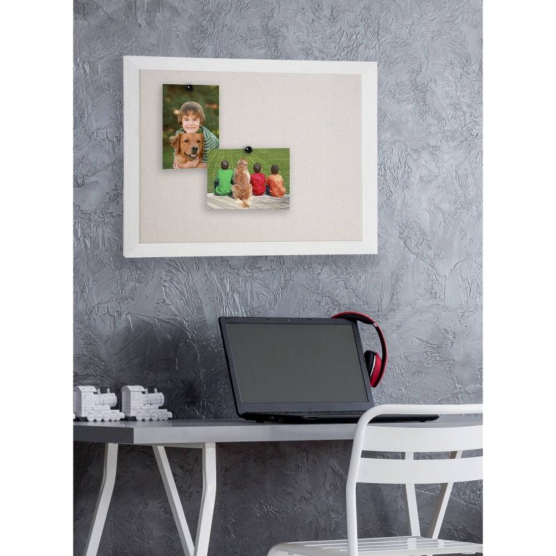 23" x 29" Beatrice Pinboard White - DesignOvation