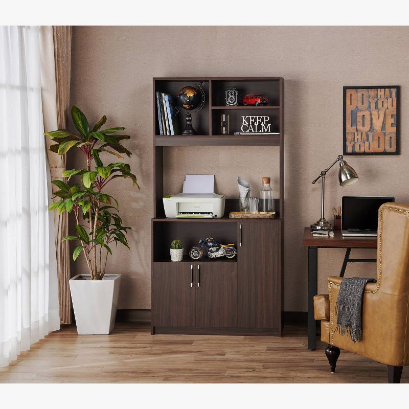 72" Daywood Kitchen Pantry Cabinet White - Room and Joy