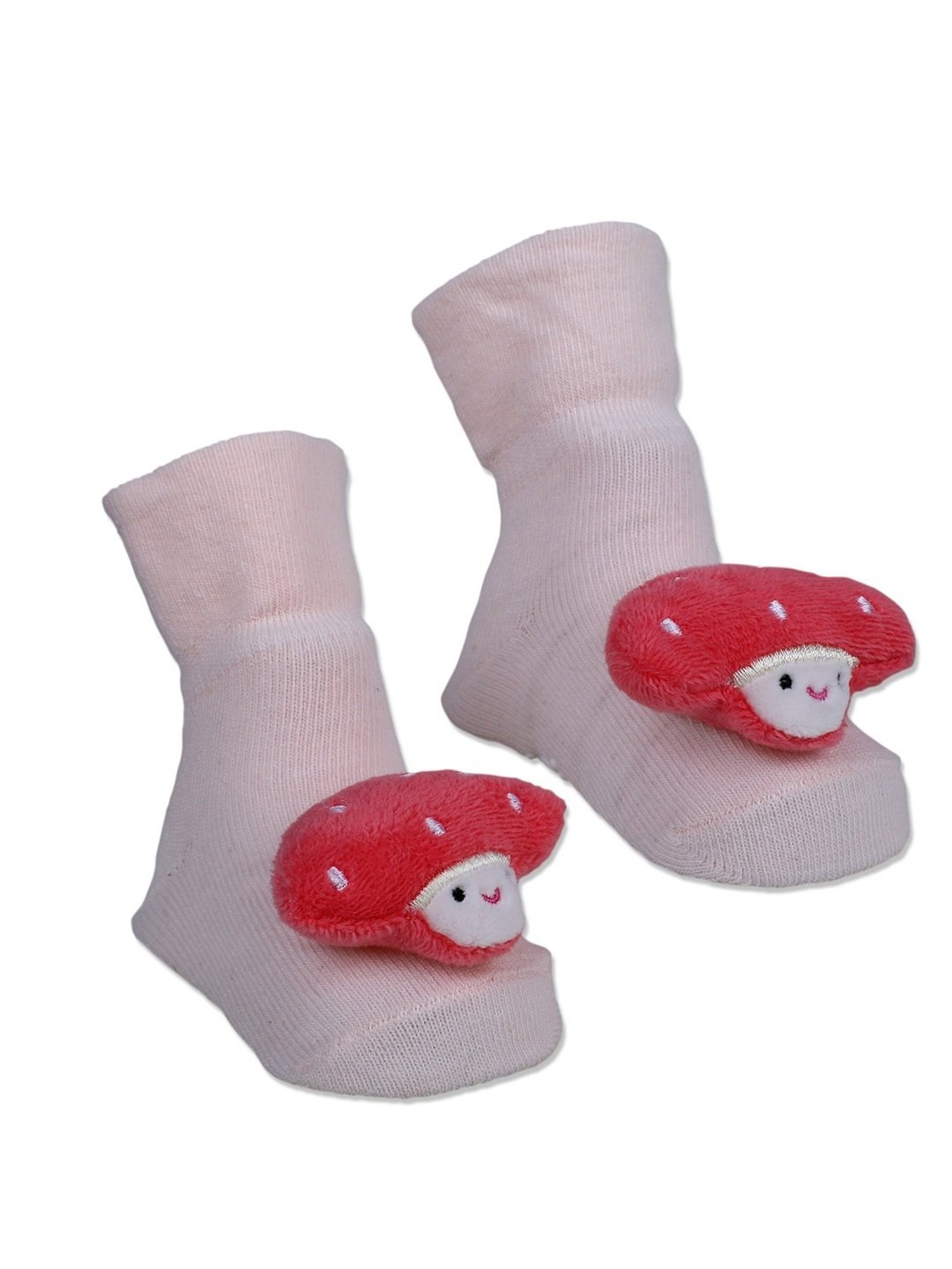 Baby Moo Kids Pink Cotton Applique Socks