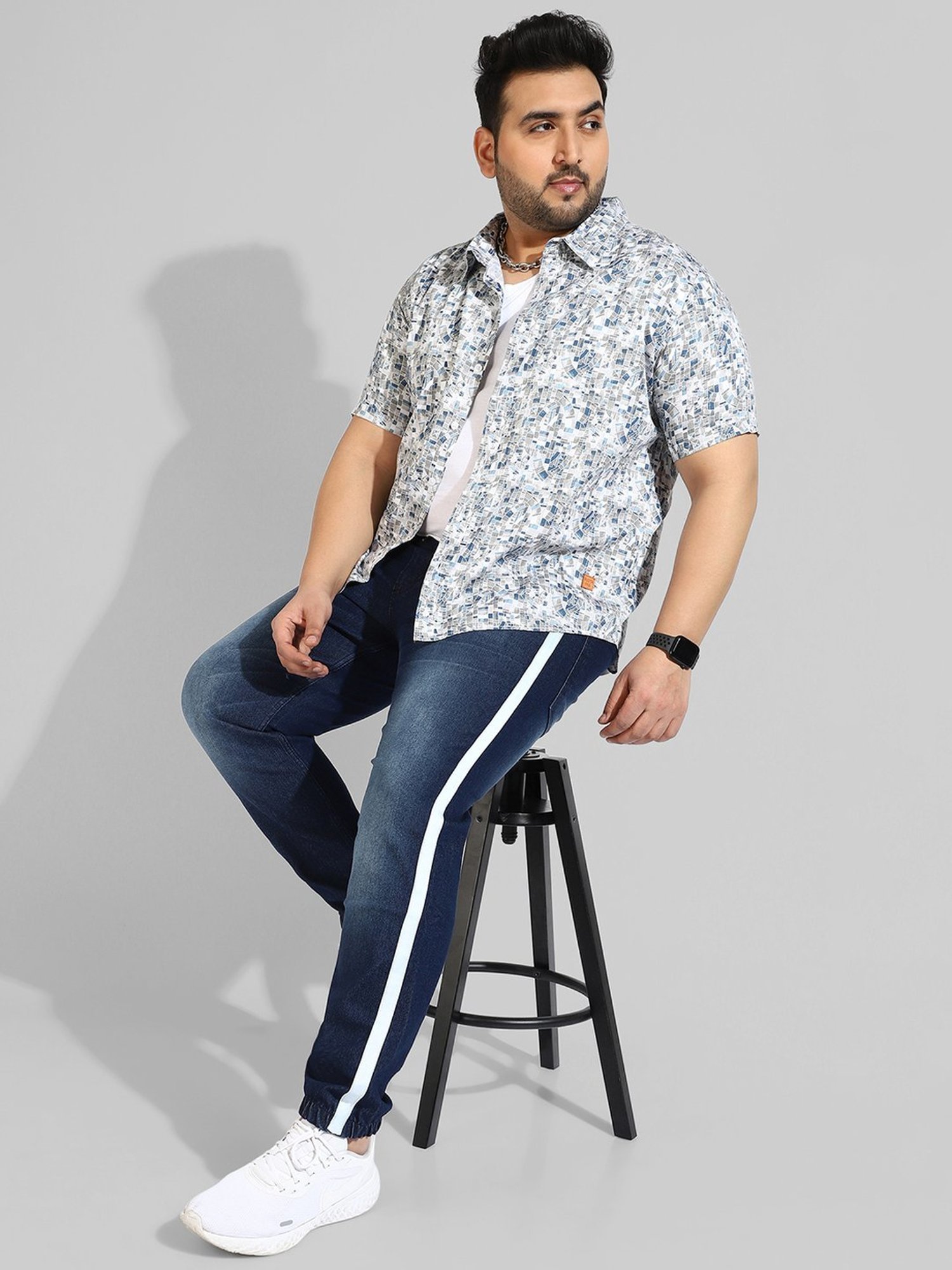 Instafab Plus Blue Regular fit Plus Size Jeans