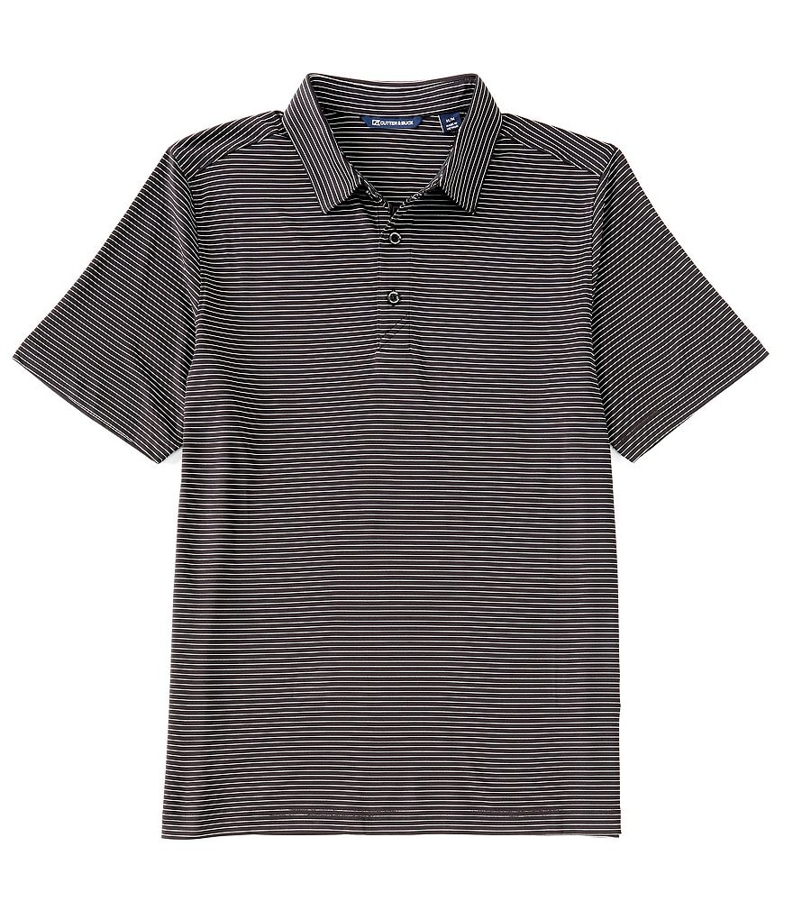 Cutter & Buck Forge Pencil Stripe CB DryTec Short-Sleeve Polo