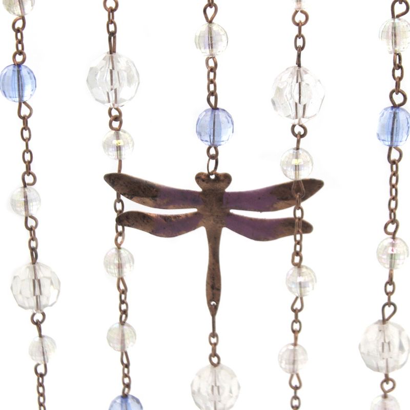 Home & Garden 12.0" Dragonfly Hanging Moblie Bells Beads Yard Decor Amscan  -  Bells And Wind Chimes