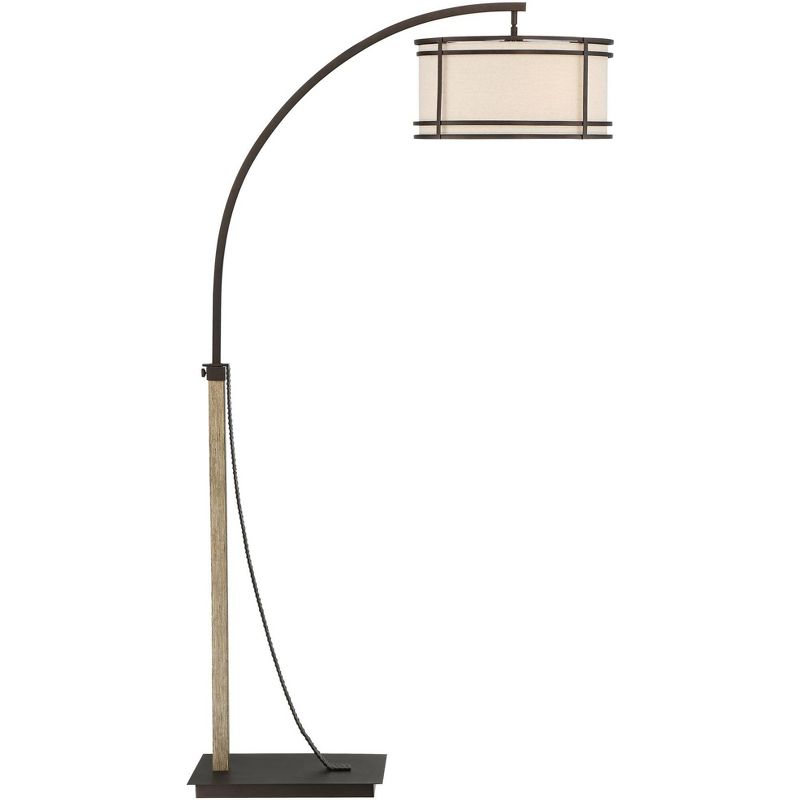 Franklin Iron Works Gentry Oil-Rubbed Bronze Downbridge Arc Floor Lamp