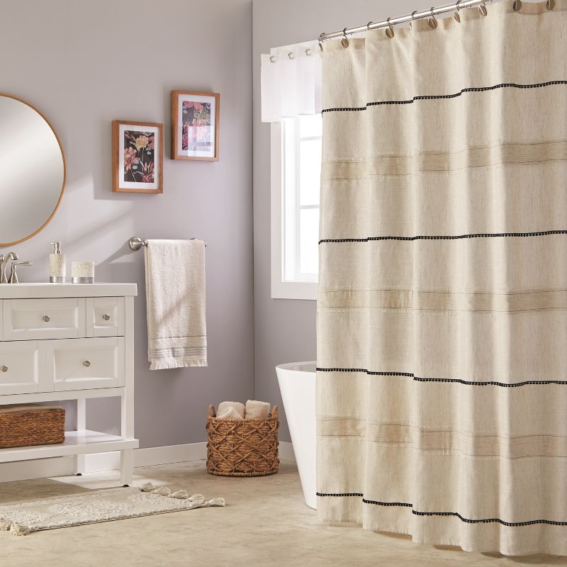 Frayser Shower Curtain Linen - Saturday Knight Ltd.