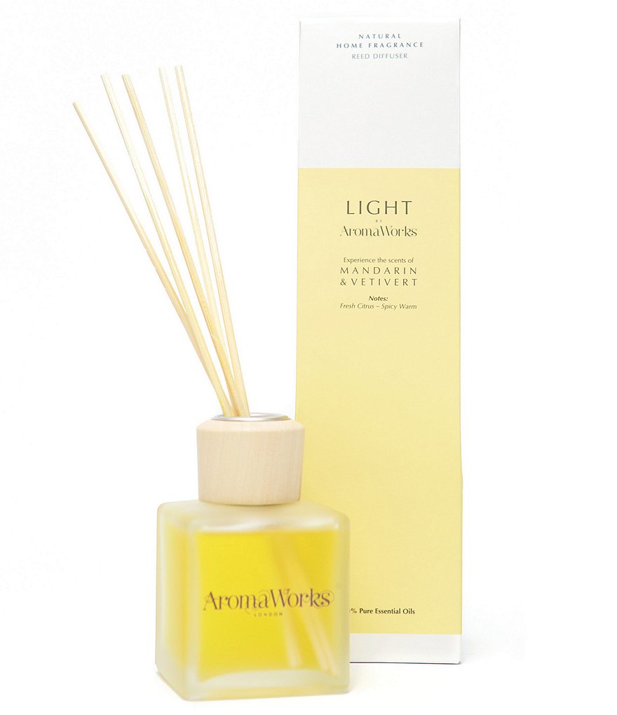 AromaWorks London Light Range - Mandarin & Vetivert Small Reed Diffuser