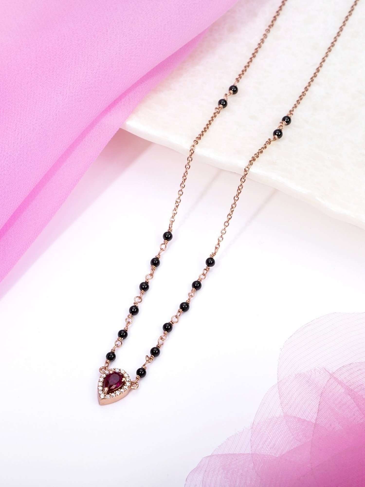 Clara 92.5 Sterling Silver Mangalsutra