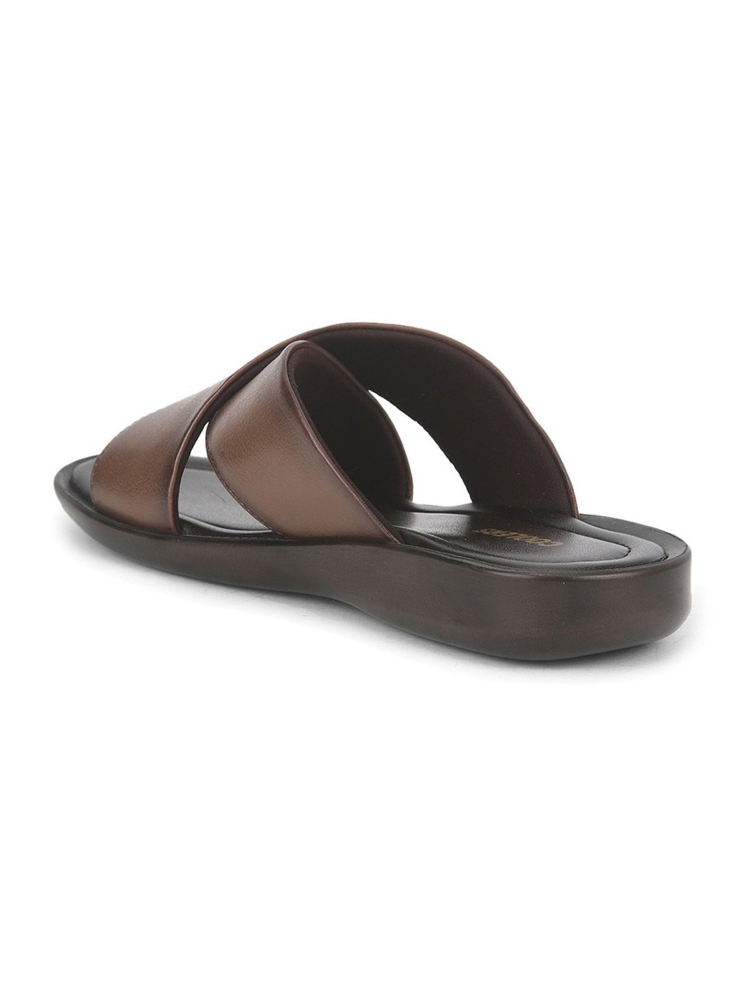 Coolers By Liberty Men's Brown Cross Strap Sandals