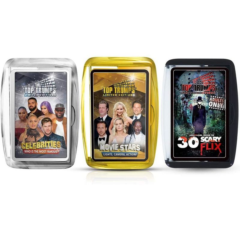 Top Trumps Movie Night Top Trumps Card Game Bundle | Scary Flix | Celebs | Movie Stars