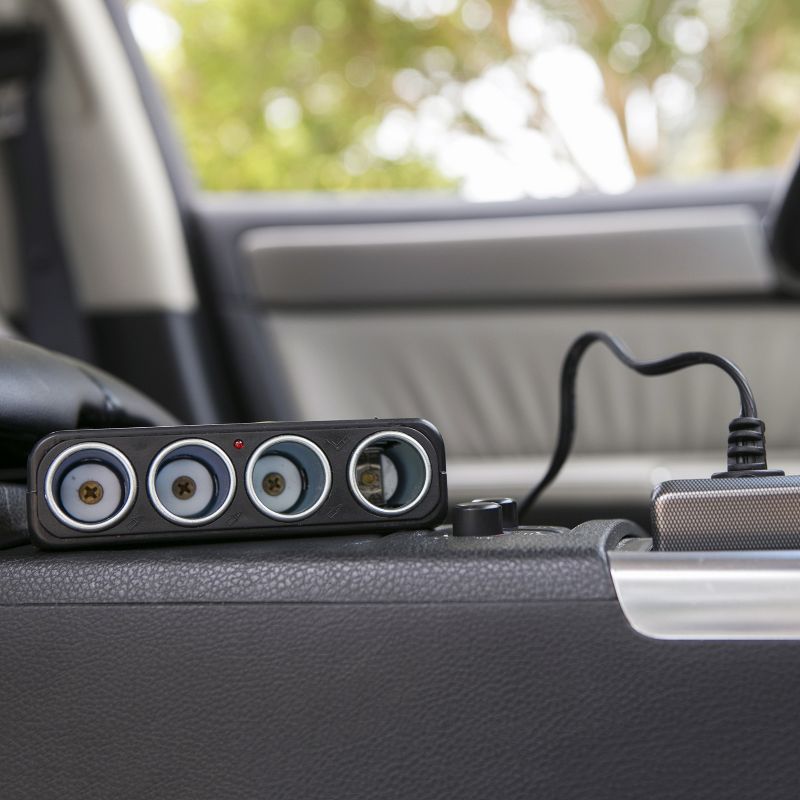 Wagan 4 Way Socket Black