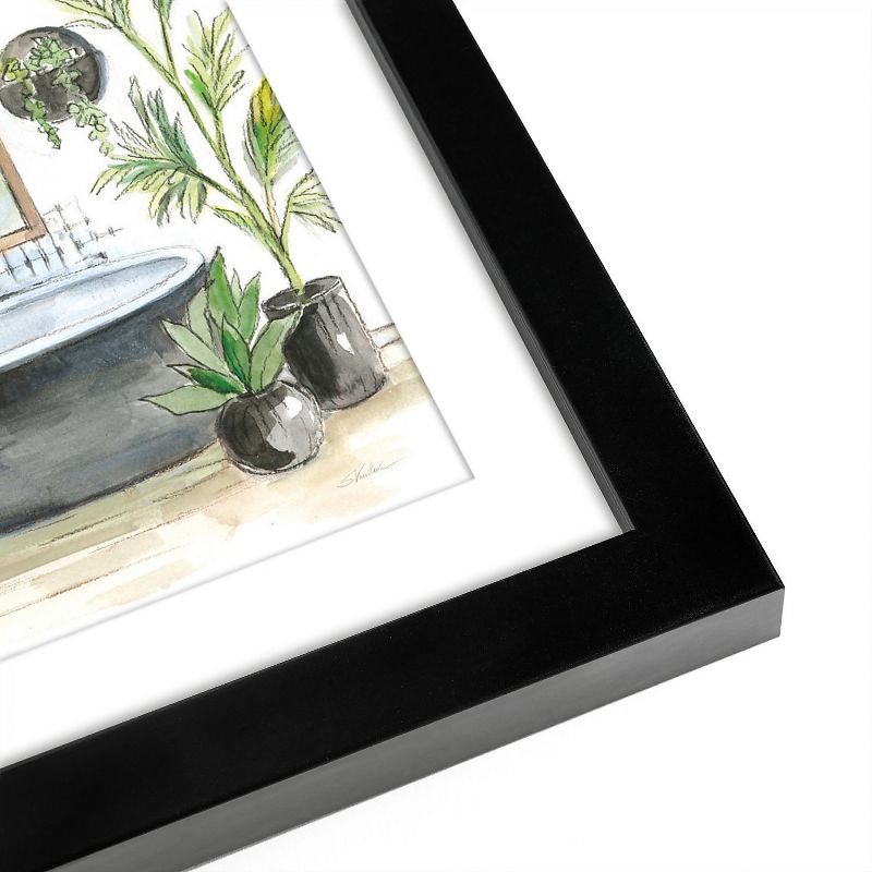 Americanflat Tropical Shower Plants - Set of 2 Framed Prints by Wild Apple