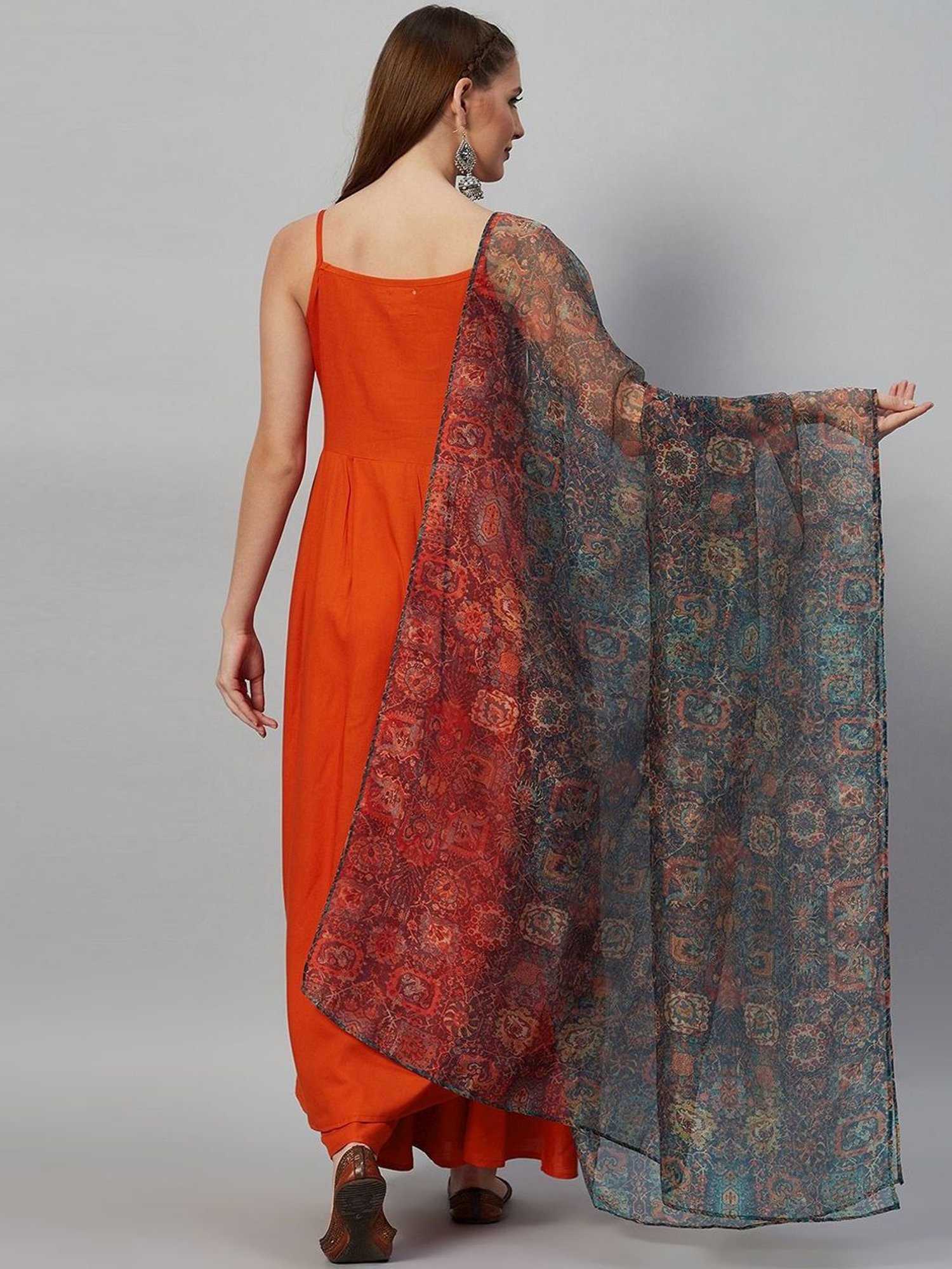 Inweave Multicolored Printed Dupatta