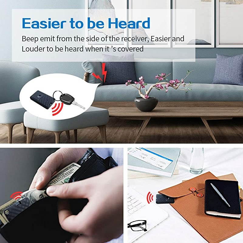Louder Beep Key Pet Finder with Lanyard  Wireless RF Item Locator Tracker Support Remote Control with Loud Beep Pet Wallet Phone Glasses Dog Cat Tracker
