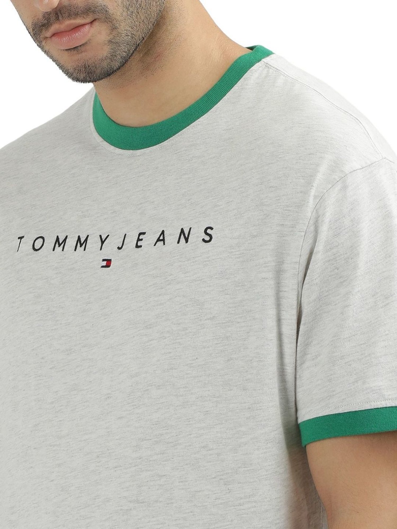 Tommy Hilfiger White Logo Regular Fit T-Shirt