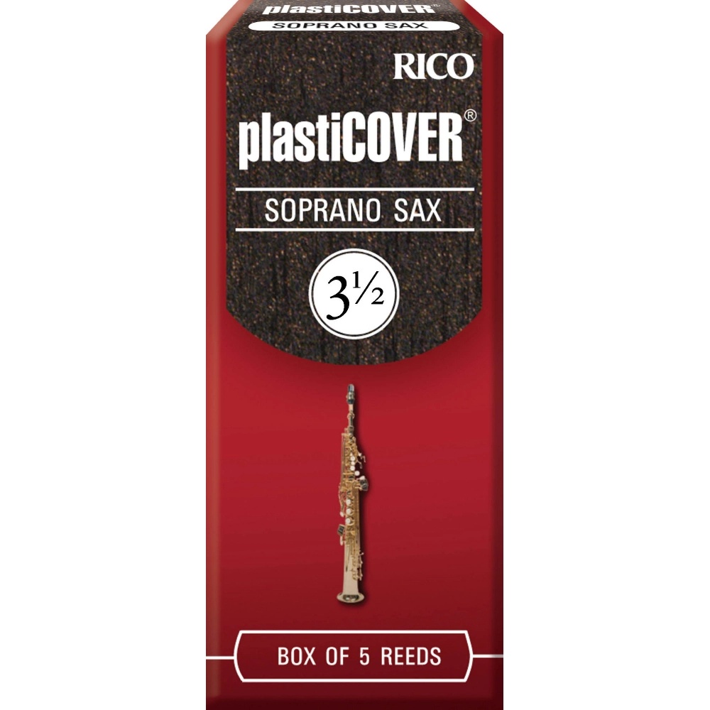 Rico Plasticover Soprano Saxophone Reeds Strength 3.5 Box of 5