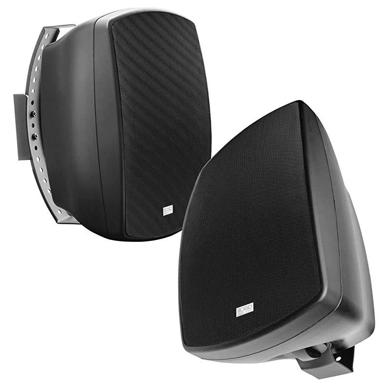 Audio Patio Pro Speaker 525quot Indoor Outdoor IP65 Composite Cabinet Black Pair AP525