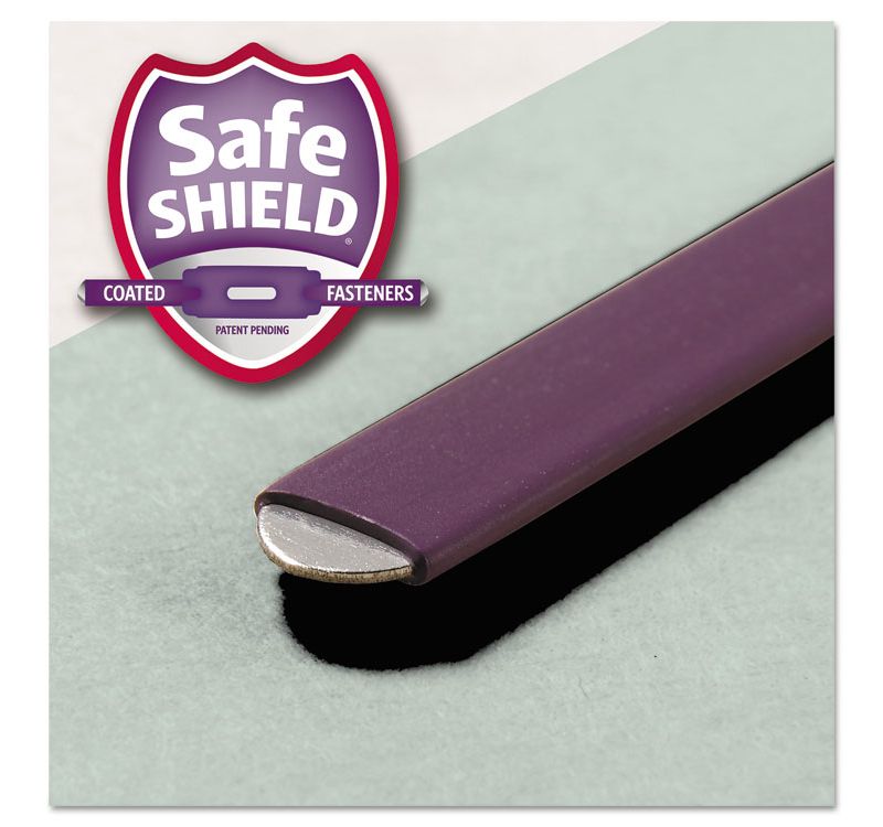 Smead Two Inch Expansion Fastener Folder Straight Tab Legal Gray Green 25/Box 19910