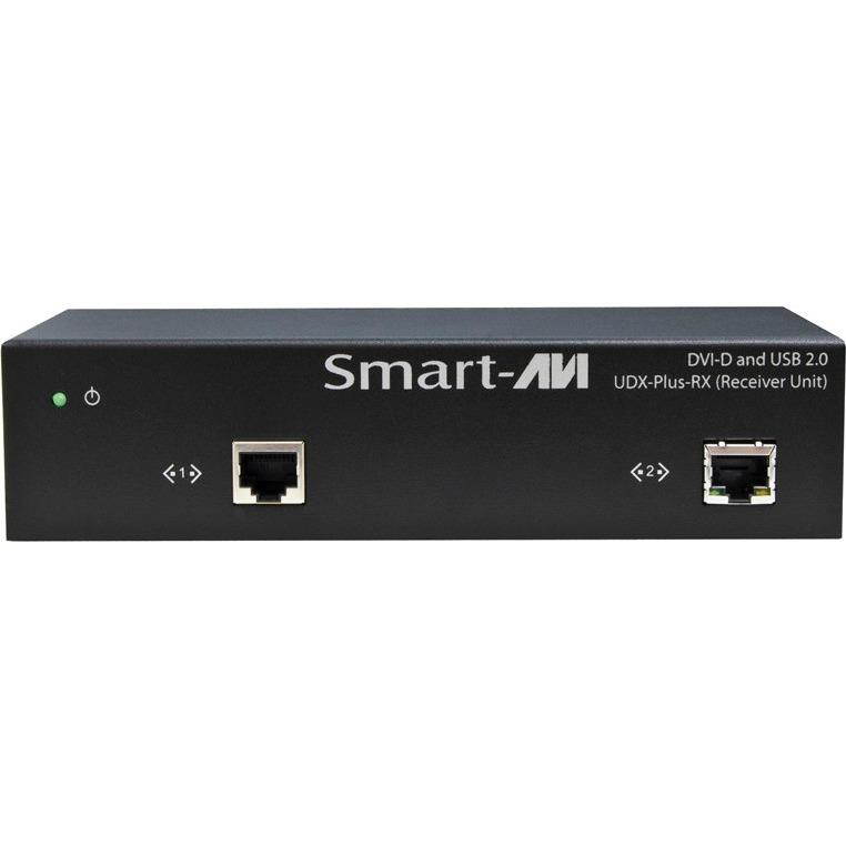 Smart AVI - UDX-PS - SmartAVI DVI-D and USB 2.0 over CAT6 STP Extender - 1 Computer(s) - 1 Remote User(s) - 250 ft Range - 4 x Network (RJ-45) - 5 x USB - 2 x DVI