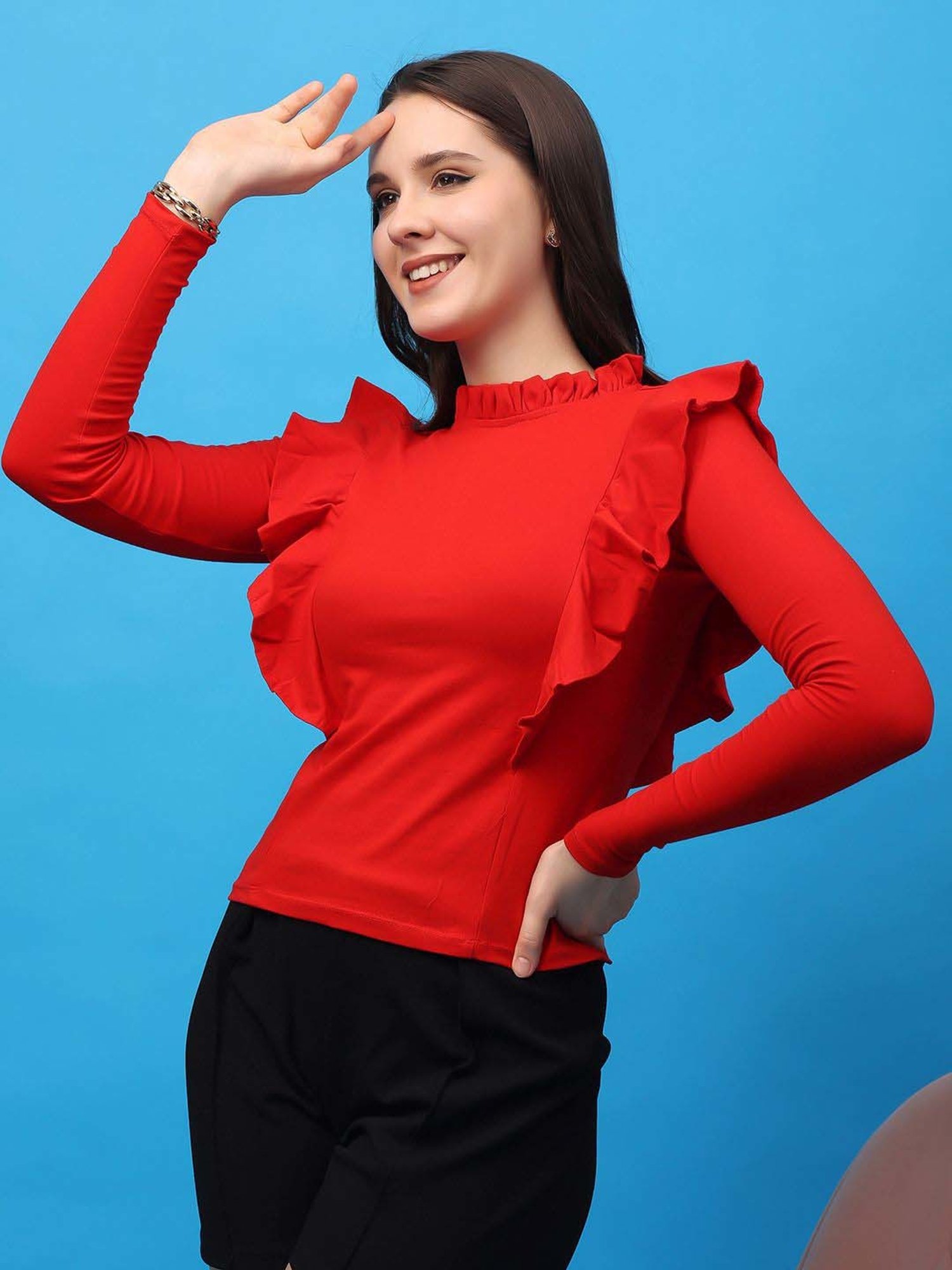 Cation Red Plain Top