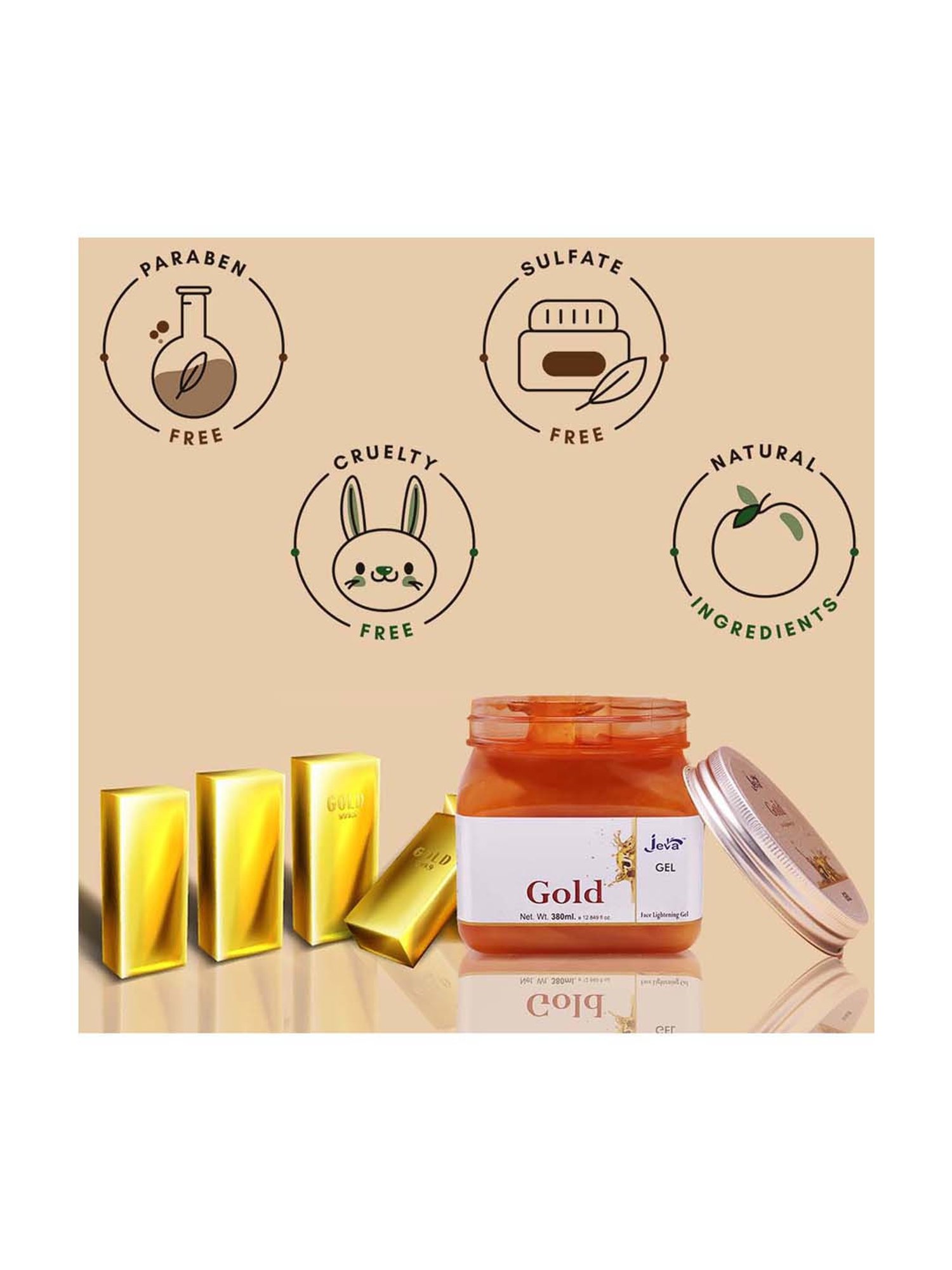 Gold Face Lightening Gel - 380 ml