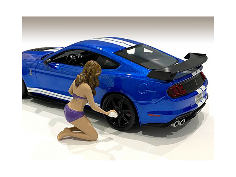 Alisa Bikini Car Wash Girl Figurine for 1/18 Scale Models by American Diorama