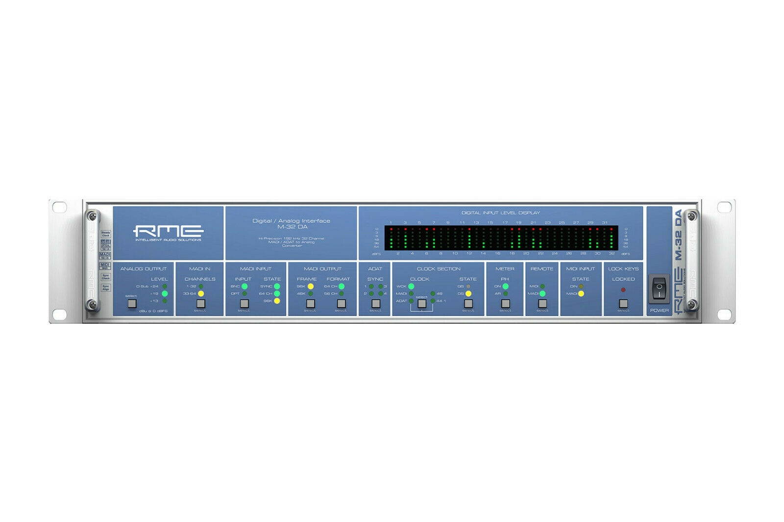 RME M-32 DA 32-Channel High-End Analog to MADI/ADAT Converter | Pro Audio LA