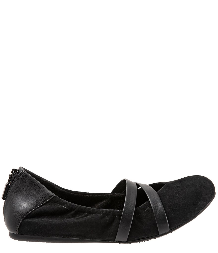 SoftWalk Sierra Suede Mary Jane Ballerina Slip Ons