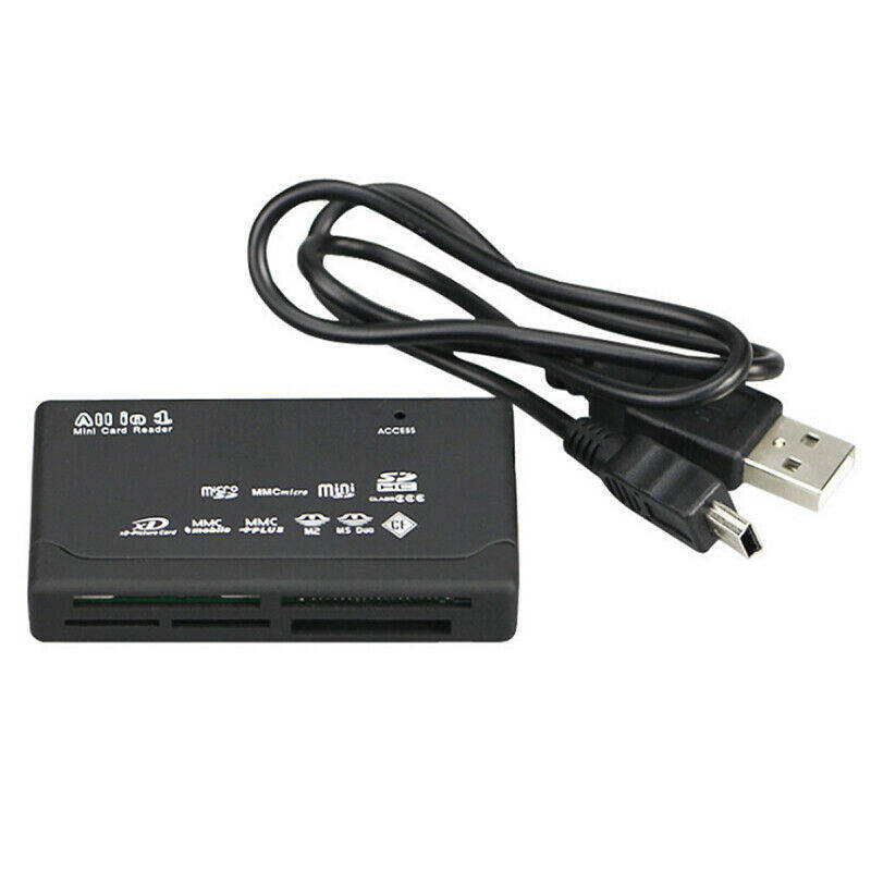 SD Card Reader Micro Sd Card Reader USB 2.0 All in One Memory Card Reader Adapter for CF/SD/TF/Micro SD/SDC/MS/MMC/MMCII