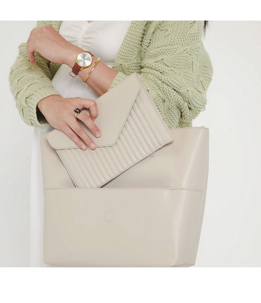 Ju-Ju-Be Eco Leather Zip Top Tote Bag