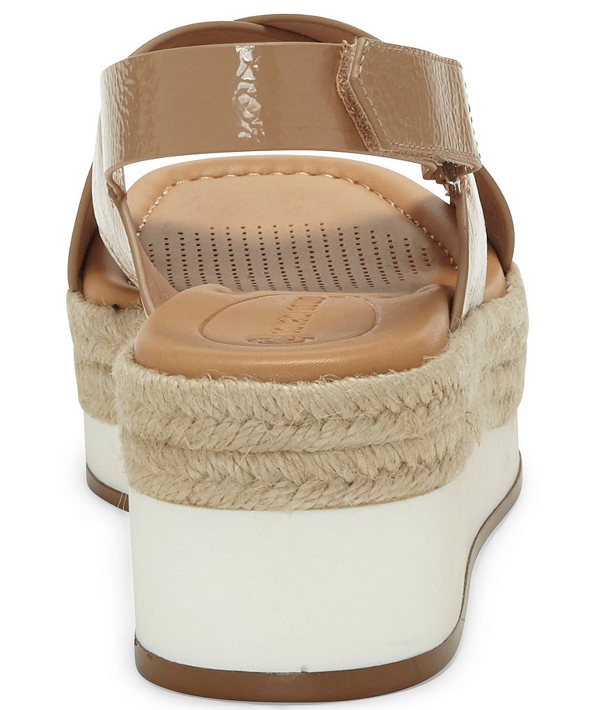 CC Corso Como Penelopy Patent Leather Flatform Espadrilles