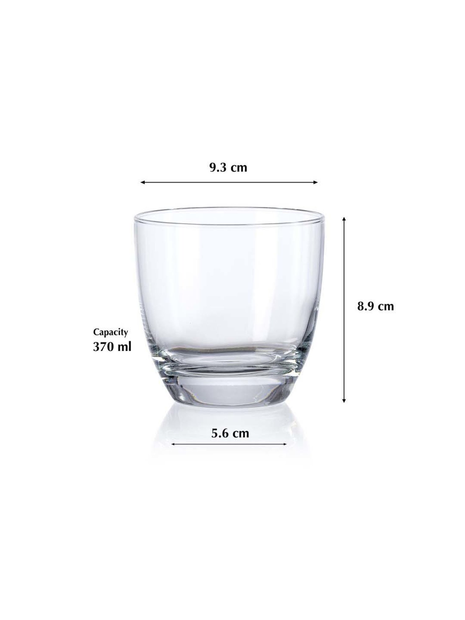 Pasabahce Transparent Lyric Whisky Glasses (0.37 L) - Set of 6