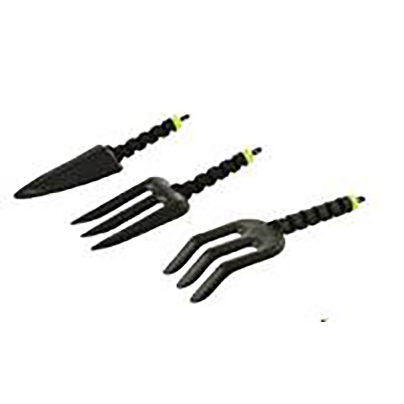 Miracle-Gro D.F. Omer DFSC105 105 Liter 28 Gallon Bin Spinning Tumbling Aeration Garden Waste Soil Composter with 3 Piece Hand Tool Kit, Black