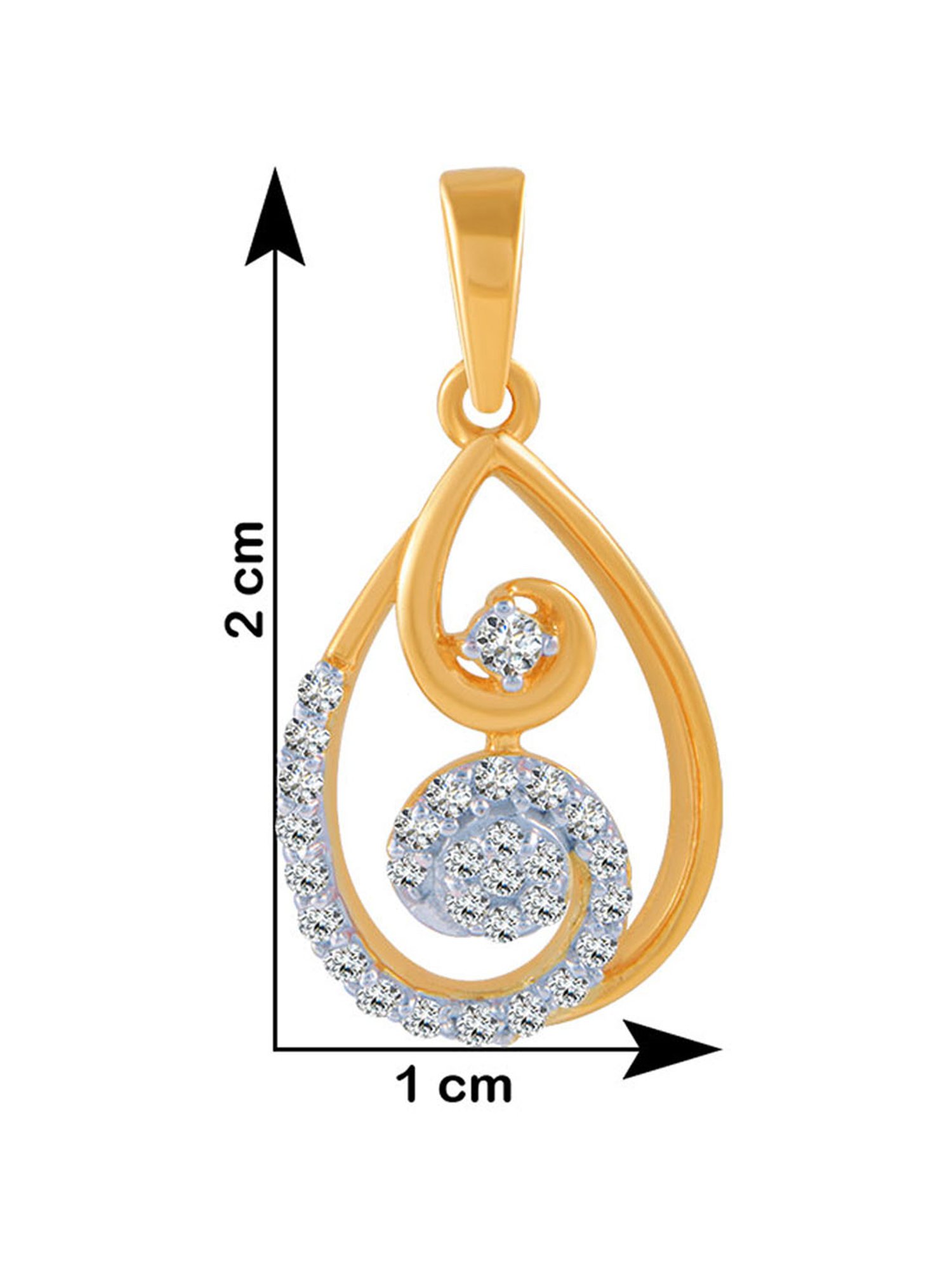 P.C. Chandra Jewellers 18 kt Gold & Diamond Pendant