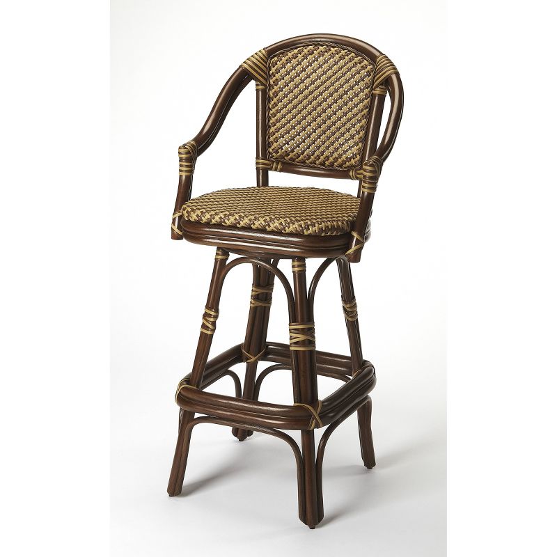 Renata Rattan Barstool Brown - Butler Specialty
