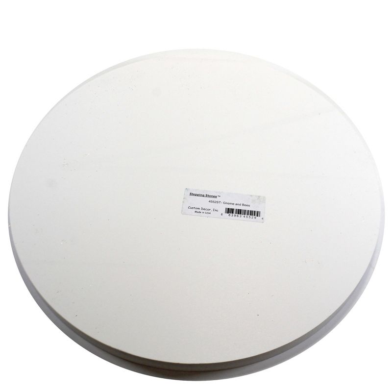 Home & Garden 12.0" Gnome And Bees Stepping Stone Hive Daisies Custom Decor  -  Stepping Stones And Pathways